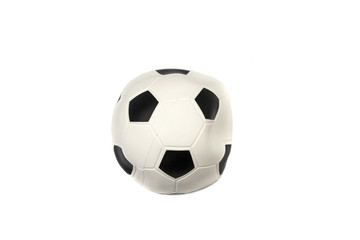 Fototapeta premium Deflated soccer ball