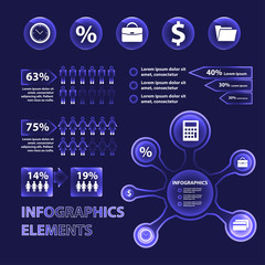 Business Infographics circle origami style. can be used for workflow layout, banner, diagram, number options, step up options web design. Vector