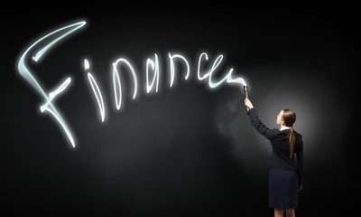 Woman drawing with lantern light