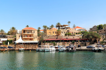 Fototapeta na wymiar Byblos Harbor, Lebanon