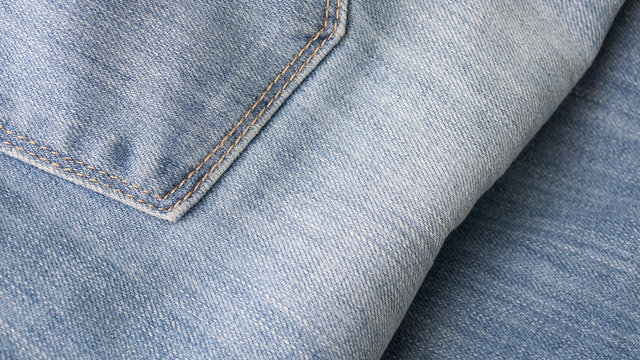 Jeans texture background, back pocket