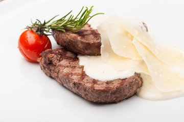 Grilled beef steak