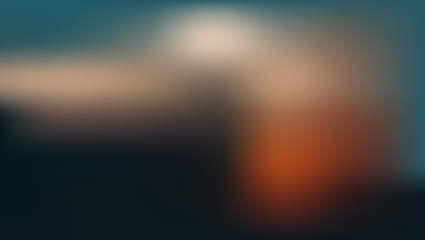 hexagon monogram on blur background