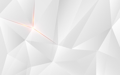 Abstract geometric triagle shape with light flare on background. Vector illustration.