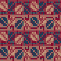 Seamless geometric pattern in the boho style. Slavonic motif. Traditional national motives of the Slavic peoples.