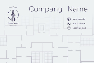 Vector Architectural Business Card