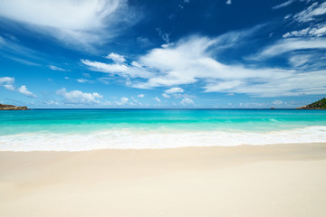 Beautiful Anse Intendance beach at Seychelles