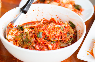 Used cooking Korean kimchi.