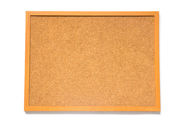 Fototapeta premium Corkboard on white background