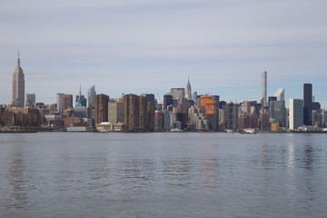 new york city skyline view during a sunny day