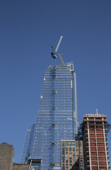 Fototapeta na wymiar tower in construction in new york