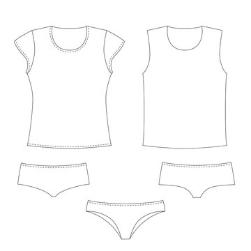 Some types of underware and shirts