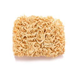 Instant noodles, isolated on white background