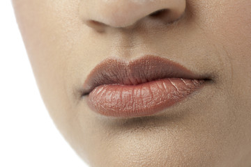 woman lips close up