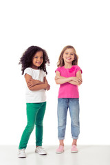 Obraz premium Cute little girls