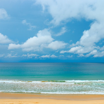 Fototapeta Picturesque coast sea