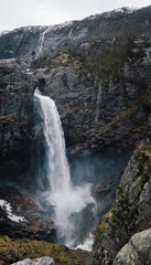 Manafossen waterfall in Norway