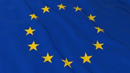 European Union Flag HD Background - Flag of Europe 3D Illustration