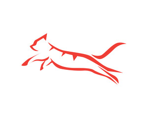 Fototapeta premium Modern Pet Logo - Pet Rescue Society Symbol