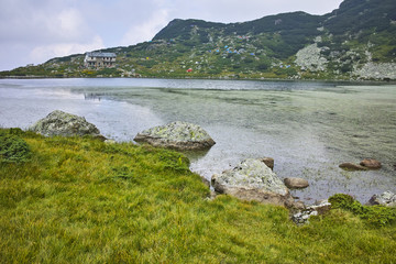 Amazing View of The Fish Lake, The Seven Rila Lakes, Bulgaria