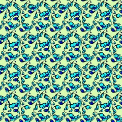 Abstract swirls seamless pattern.