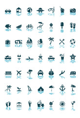 Icons Sommer und Urlaub