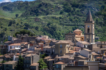 Fototapeta na wymiar Novara di Sicilia, mountain village Sicily, Italy