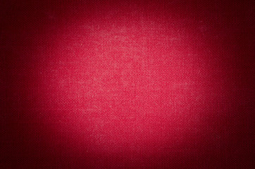 Texture of red fabric closeup