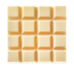 Chocolate bar isolated on white