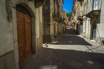 Fototapeta na wymiar Streets at Novara di Sicilia, Sicily