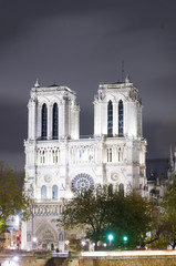 Fototapeta na wymiar Notre dame Cathedral, Paris, Ile de France, France..
