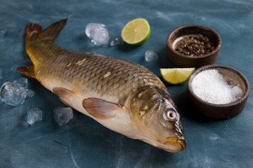 Delicious fresh fish (carp)