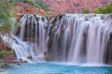 Fototapeta premium Little Navajo Falls on Havasu Creek