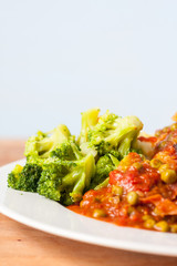 Cooked brocolli