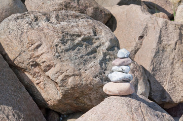 stones on each other stacked