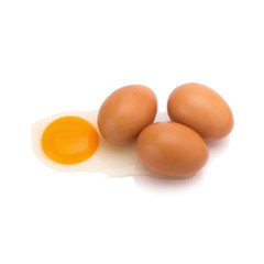 Egg. Isolated on white background