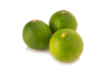 limes  isolated on white background