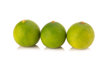 limes  isolated on white background