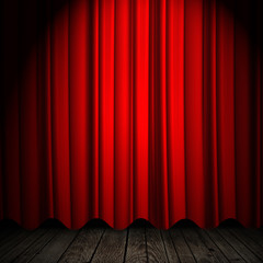 Fototapeta premium red curtain background