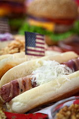 American 4th of July Hot Dogs