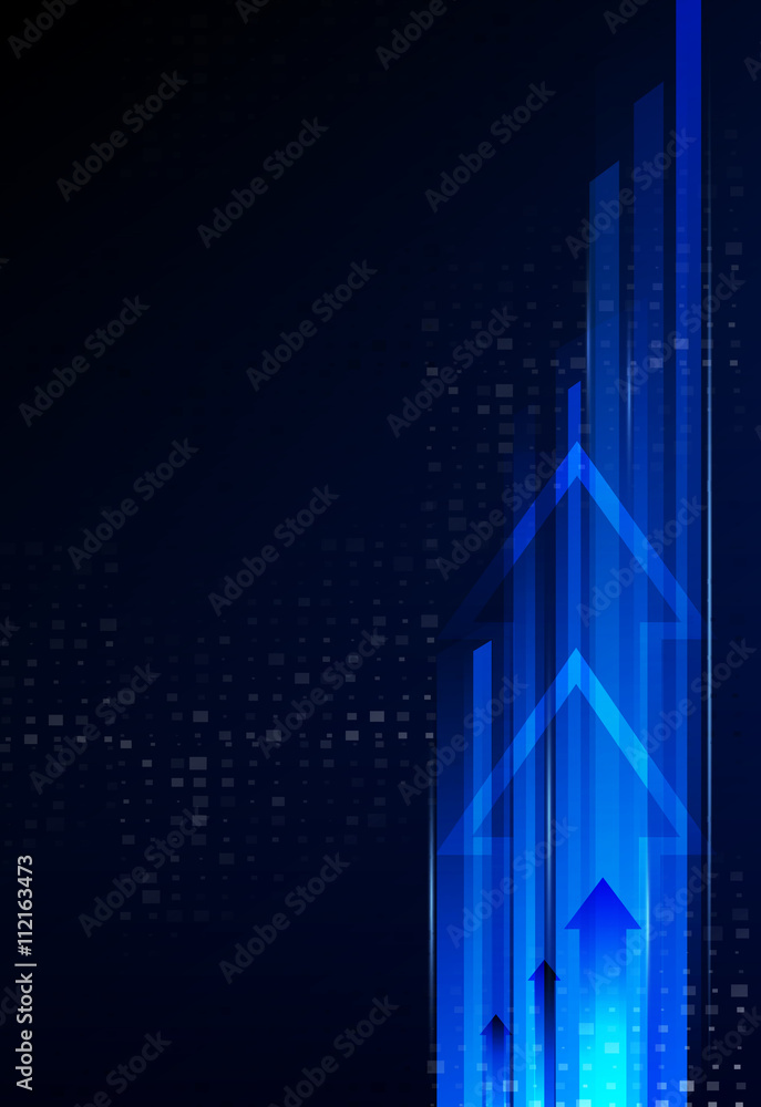 Poster abstract technological background is of the arrows and stripes.v