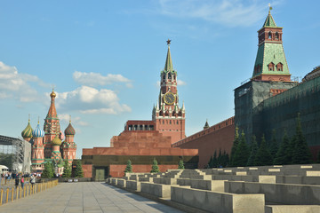 Fototapeta premium The Kremlin and Lenin's mausoleum.