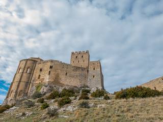 Fototapeta na wymiar Loarre Castle in Huesca, Spain