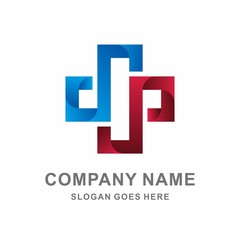 Fototapeta premium Medical Pharmacy Healthcare Cross Vector Logo Template