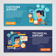Customer and Technical Support Concept