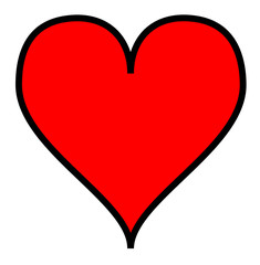 Simple red heart