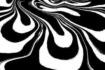 Black and White marble texture vector background.