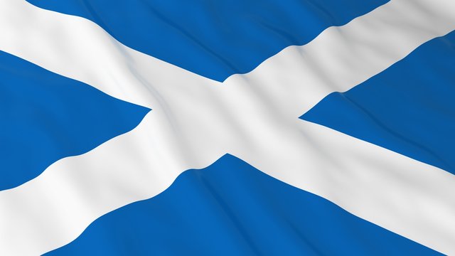 Scottish Flag HD Background - Flag of Scotland 3D Illustration