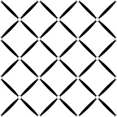 Fototapeta premium Monochrome geometric seamless pattern. Black and white background. Vector illustration