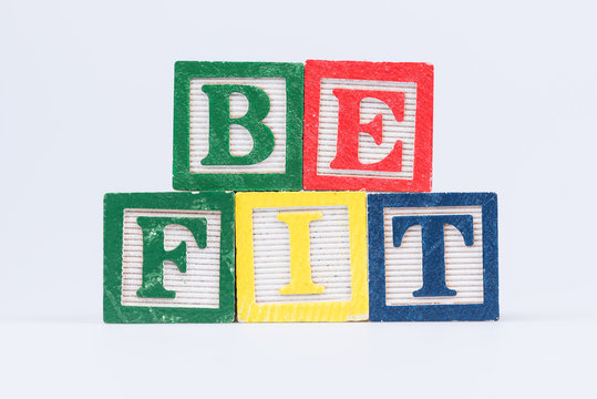 Be Fit Wooden Blocks
